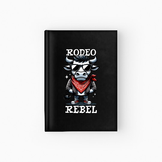 Rodeo Bull Riding Livestock Show Farmer Cattle Hardcover Journal