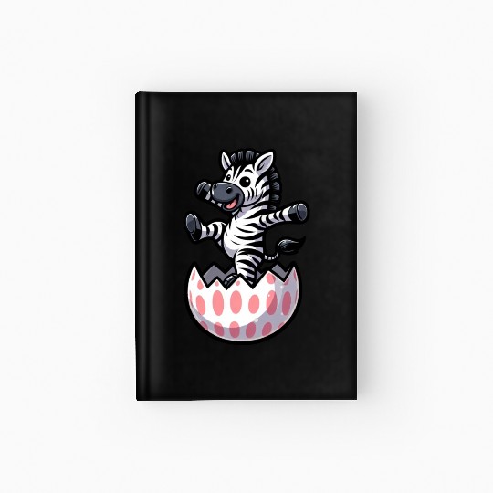 Easter Zebra Comic Easter Egg Hardcover Journal