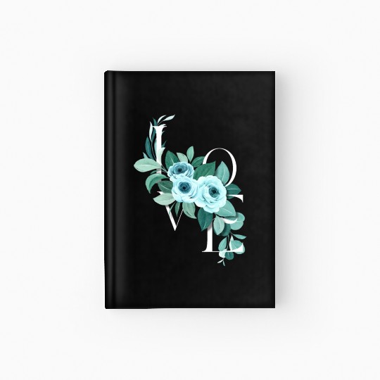 A Teal Rose Love Affair Hardcover Journal
