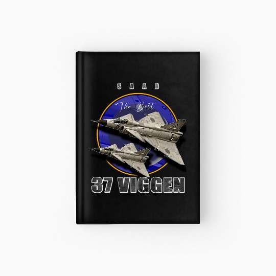 Saab 37 Viggen Swedish Multi Combat Aircraft Hardcover Journal