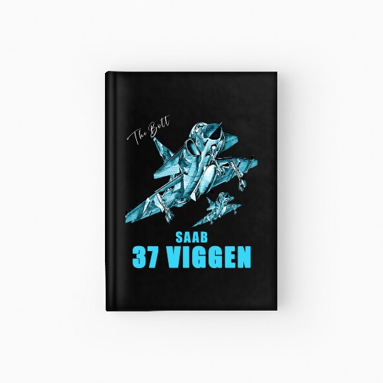 Saab 37 Viggen Swedish Multi Combat Aircraft Hardcover Journal
