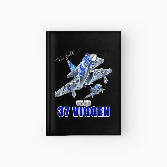 Saab 37 Viggen Swedish Multi Combat Aircraft Hardcover Journal