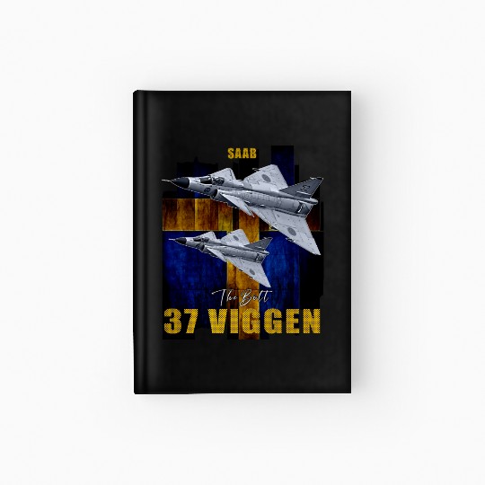 Saab 37 Viggen Swedish Multi Combat Aircraft Hardcover Journal