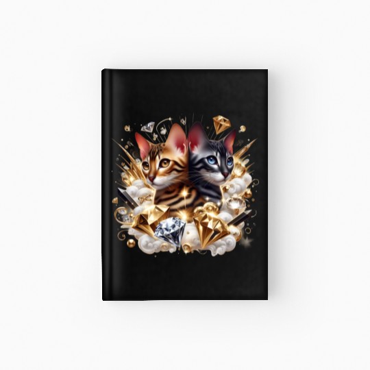 Fabulous Bengal Kittens Hardcover Journal