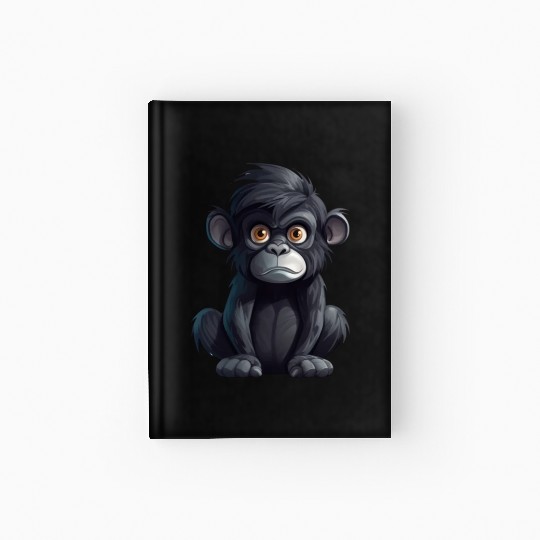 Cute Monkey for Kids for a Kid Hardcover Journal