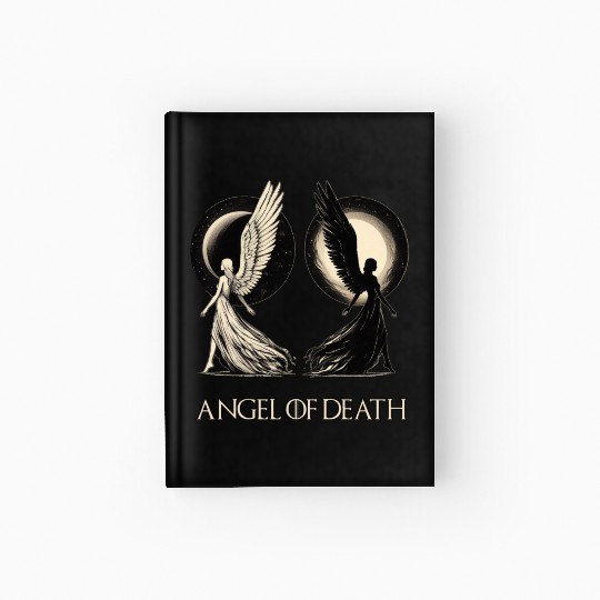 Angel of Death - Sun And Moon Mystical Artwork Hardcover Journal