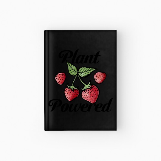 Plant Powered Strawberry Vegetarian Hardcover Journal