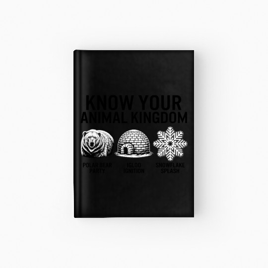 Winter Hardcover Journal, Know Your Animal Kingdom Polar Bear