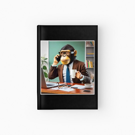 Monkey in business Hardcover Journal