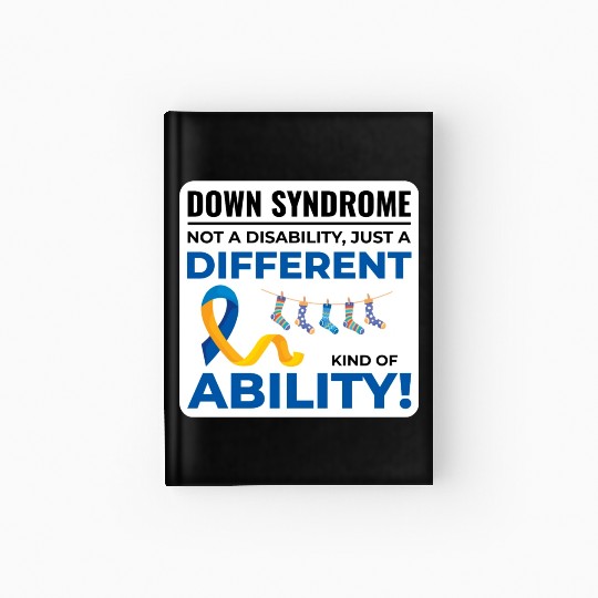 Down Syndrome Awareness Different Ability Hardcover Journal