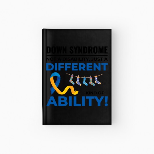 Down Syndrome Awareness Different Ability Hardcover Journal