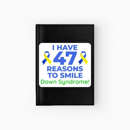 Down Syndrome Awareness 47 Reasons to Smile Hardcover Journal