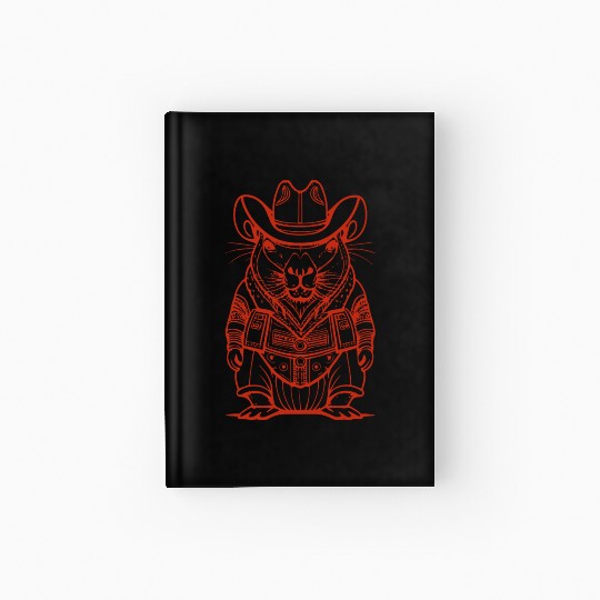 Capybara Hardcover Journal Rodent Red