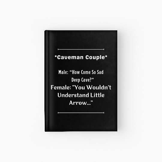 Caveman Couple Hardcover Journal