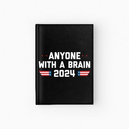 2024 Brain Vote Democracy Anti-Trump Hardcover Journal