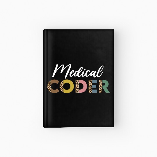 Medical Coder Leopard Pattern Hardcover Journal