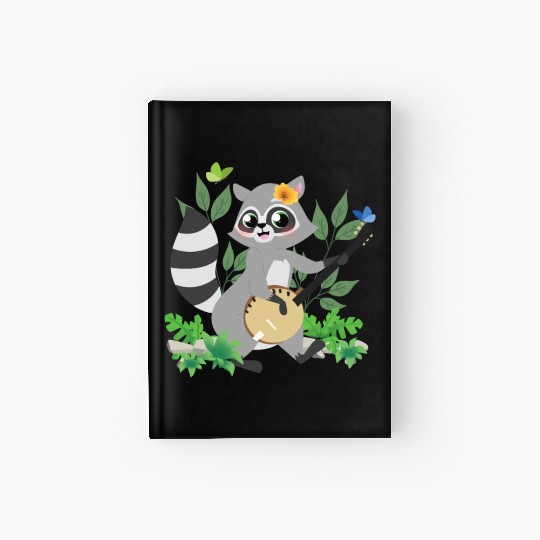 Raccoon Cottagecore Naturecore Kids Hardcover Journal
