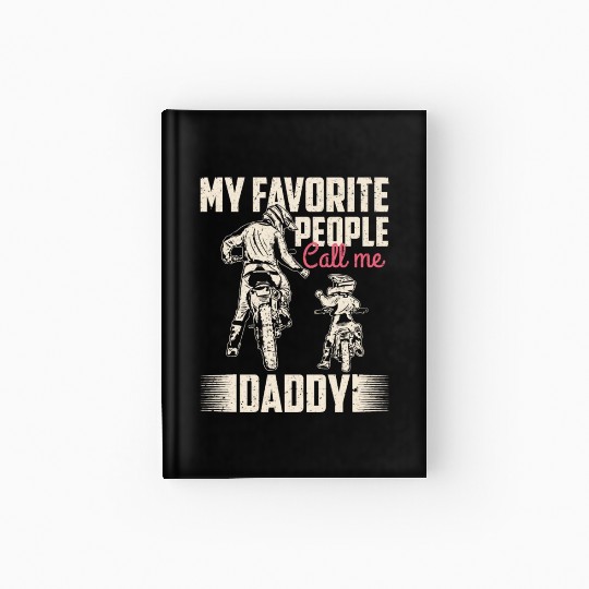 My favorite people call me daddy Vintage Hardcover Journal