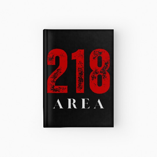 218 Area Code Retro Minnesota Duluth Hardcover Journal