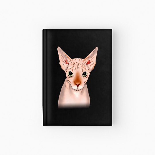 Sphynx cat, Cat Mom, Cat Dad, Cat Lover, Feline Hardcover Journal