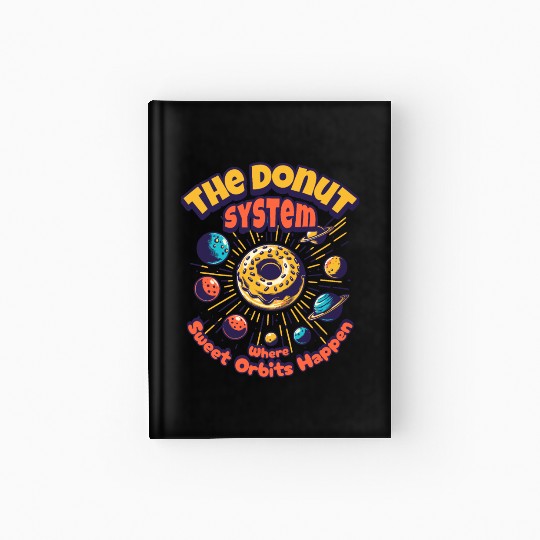 Donut Solar System Hardcover Journal