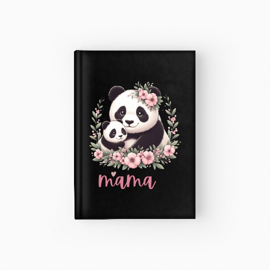 Panda Lover I Mama Panda And Cub Mother's Day Hardcover Journal