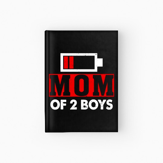 Mom of 2 Boys Mom and Son Matching Mom Gifts Hardcover Journal