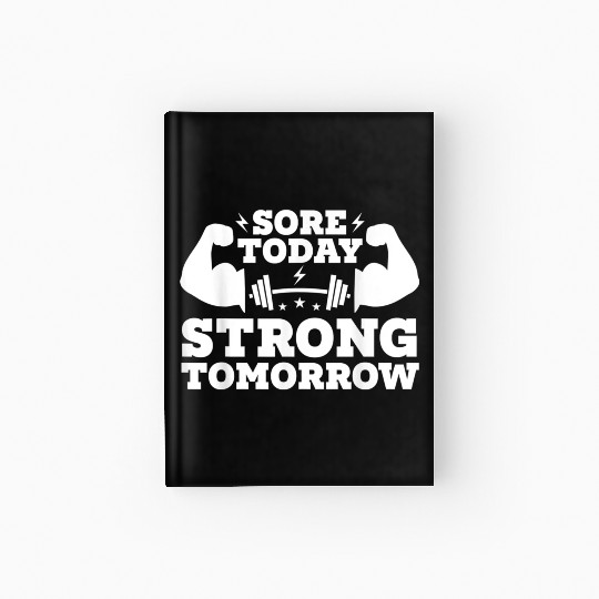 Motivational Fitness Gym Exercise Hardcover Journal