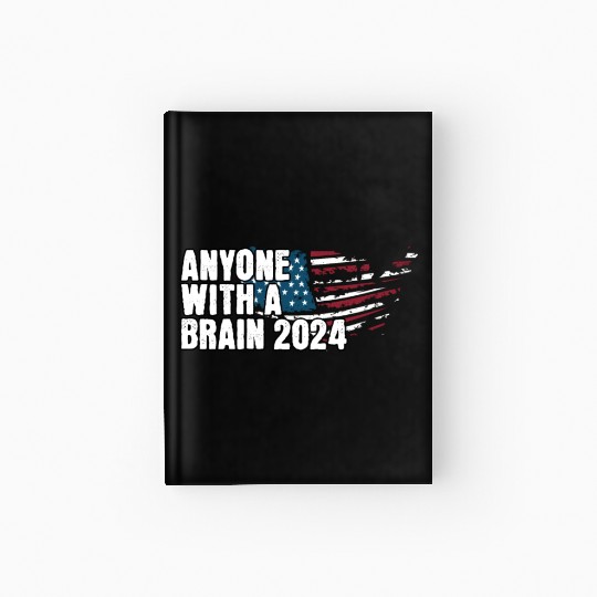 2024 Brain Vote Democracy Anti-Trump Hardcover Journal
