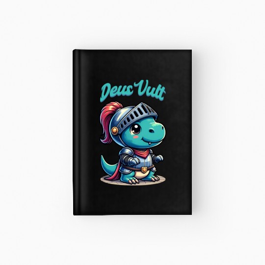 Deus Vult Historical Knight Dragon Hardcover Journal