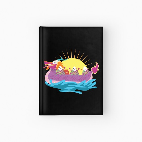Chinese Dragon Boat Chinese Gift Hardcover Journal