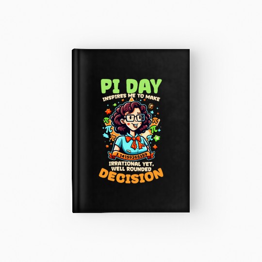 Pi Day Inspires Me Irrational Decision Hardcover Journal