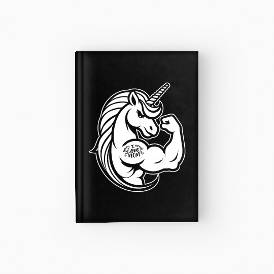 Unicorn I Love Mom Hardcover Journal