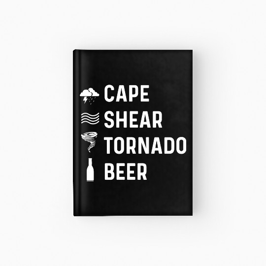 Cape Shear Tornado Forecaster Gift Hardcover Journal