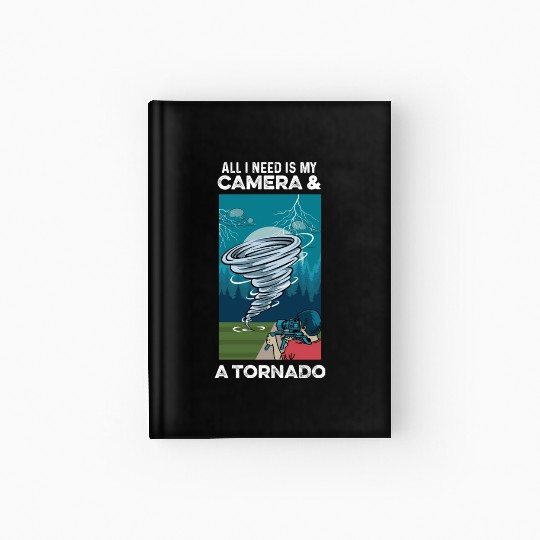 Camera & Tornado Videographer Gift Hardcover Journal