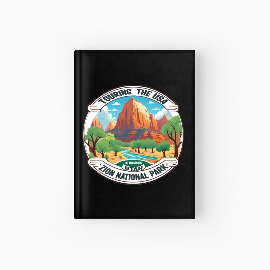 Touring The USA : Zion National Park Hardcover Journal