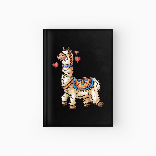llama for animals lover Hardcover Journal
