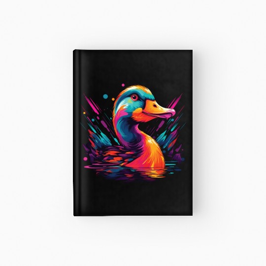 Watercolor Colorful Alpaca Colorful Animals Hardcover Journal