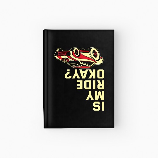Funny Drag Racing Race Car Driver Hardcover Journal
