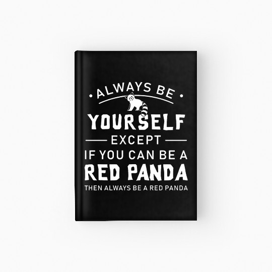 Cute Red Panda Gift Panda Lover Christmas Hardcover Journal