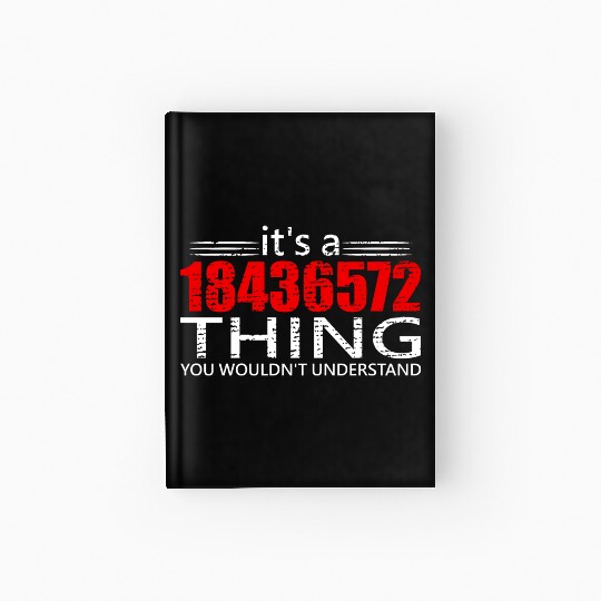 It's A 18436572 Thing Funny V8 Engine Car Guy Hardcover Journal