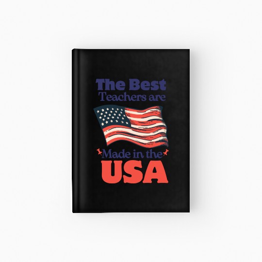 Teacher Appreciation Gift for 4th of July Hardcover Journal