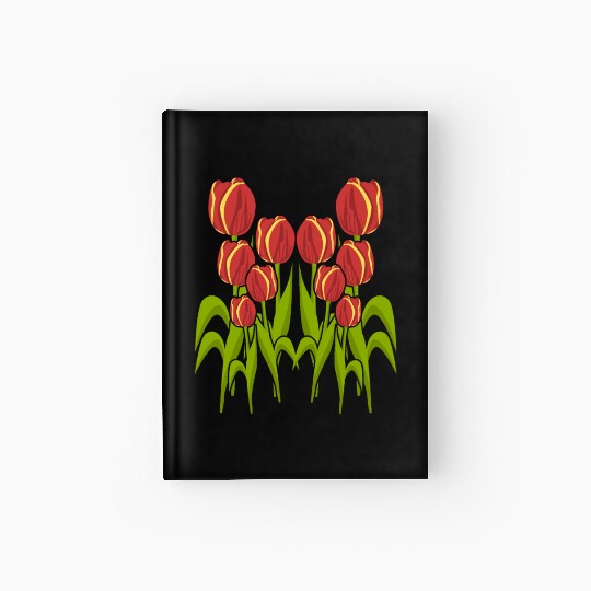Tulip Flower Flowers Garden Tulips Hardcover Journal