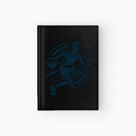 Basketball Player Icon Hardcover Journal