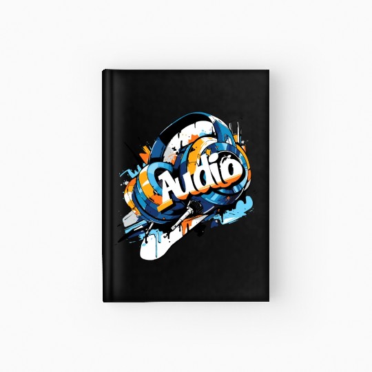 Audio Graffiti Music Lover DJ Hip Hop Culture Hardcover Journal