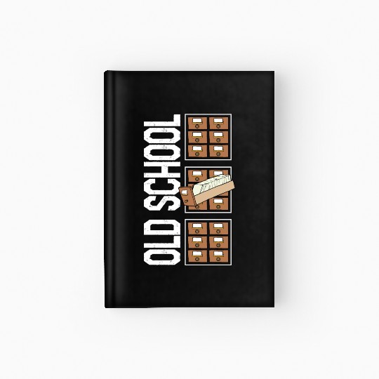 Librarian Hardcover Journal, Old School Hardcover Journal, Gift For Book