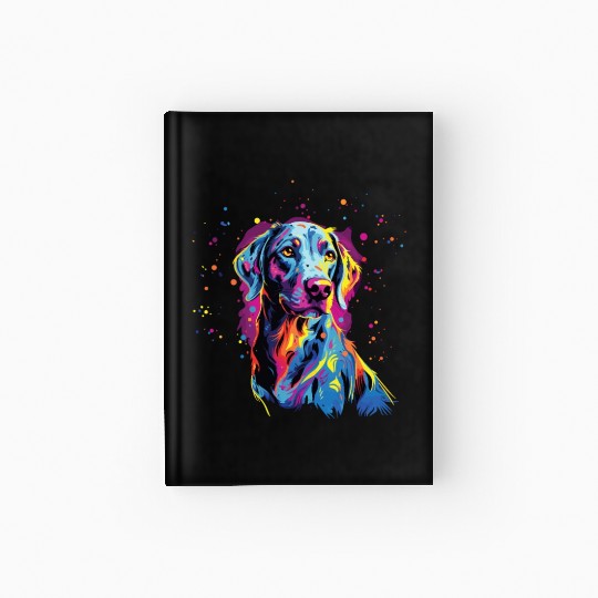 Watercolor Colorful Louisiana Catahoula Hardcover Journal