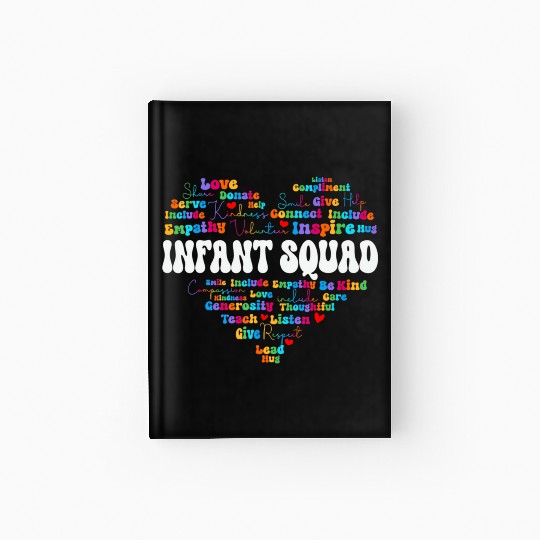 Cute Infant Squad Appreciation Week Back To School Hardcover Journal