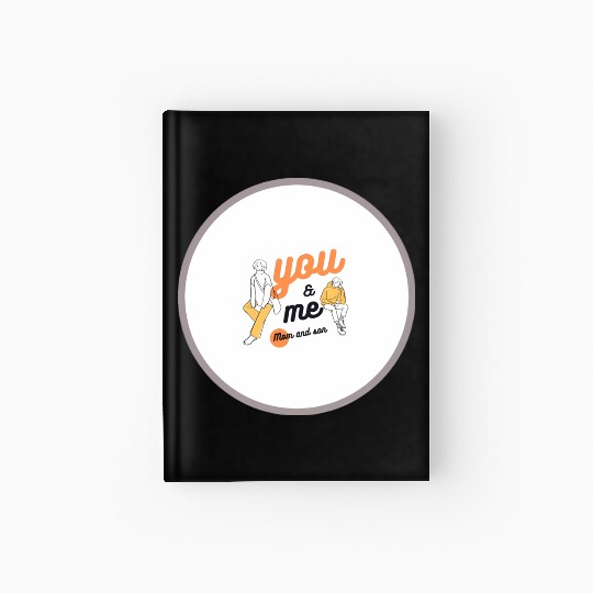 Mom and son Hardcover Journal