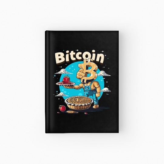 Pi day 3.14 Crypto Bitcoin Fitness Man Love Apple Hardcover Journal